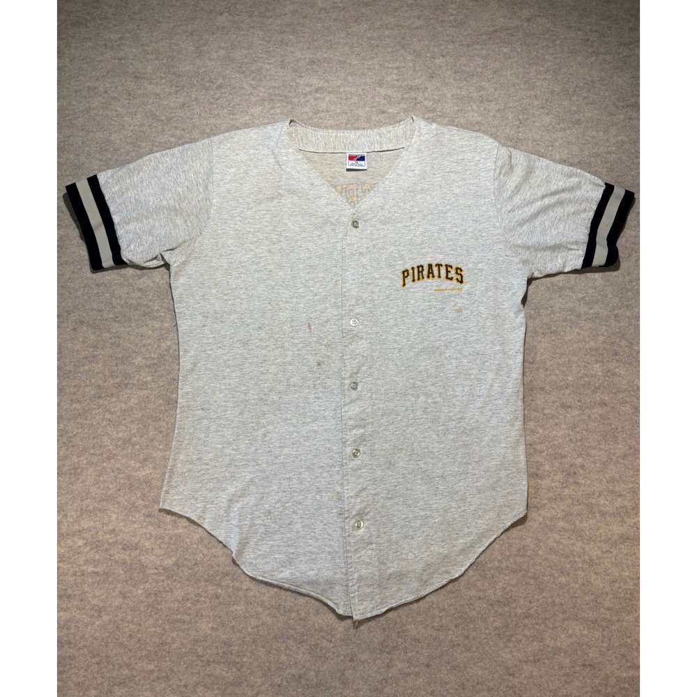Vintage 1991 Swingster Pittsburgh Pirates Baseball Jersey Gray Mens XL USA Made